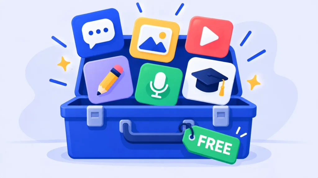 Best Free AI Tools in 2026: Top Picks for Writing, Images, Video and Work